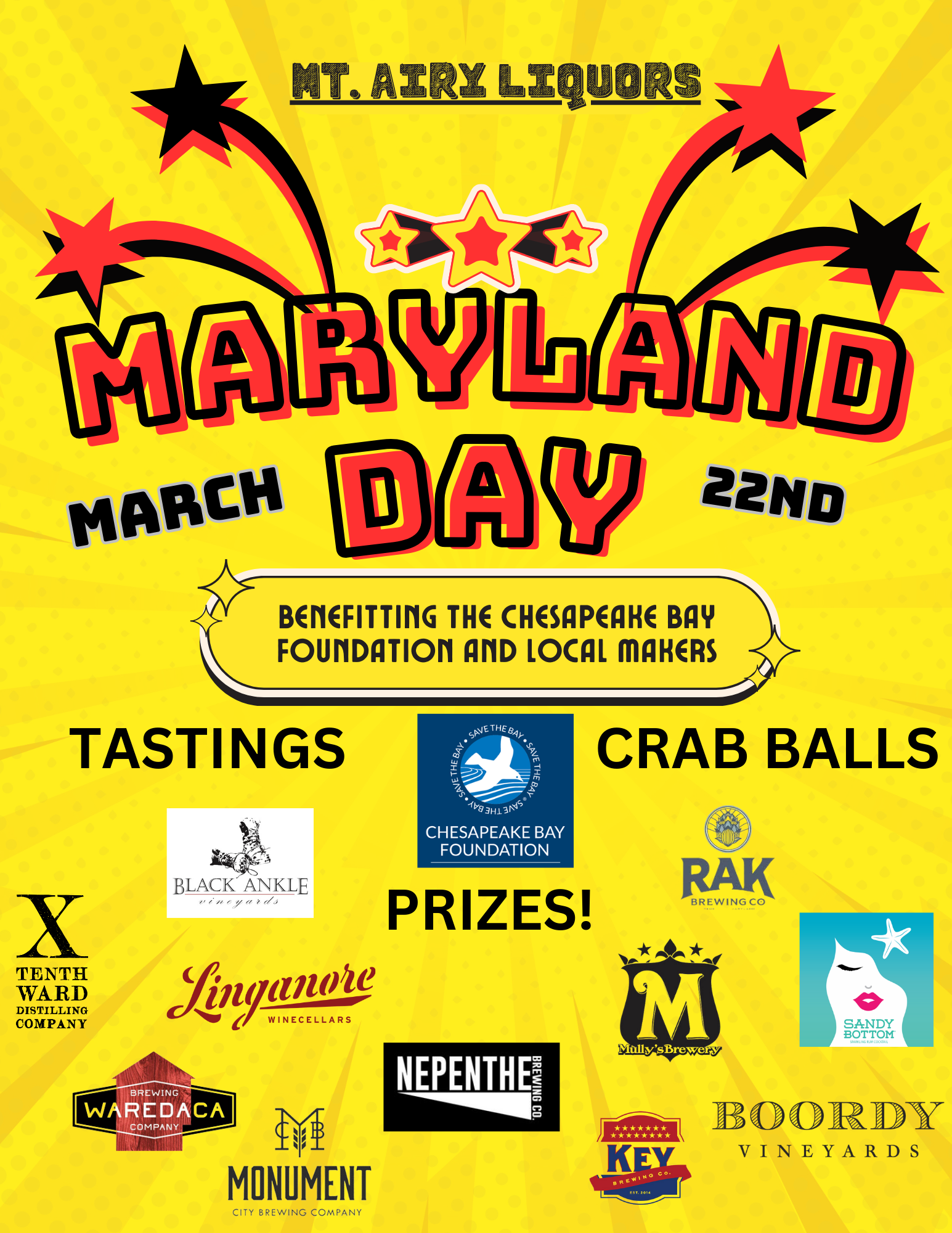 Maryland Day Celebration at Mt. Airy Liquors! icon
