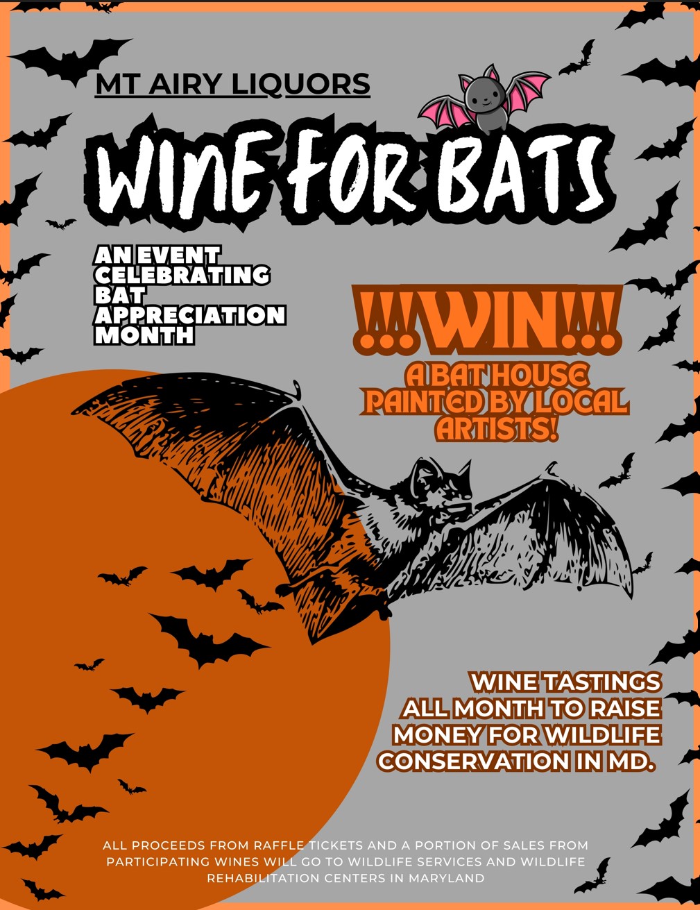 Wine for Bats: Celebrate Bat Appreciation Month at Mt. Airy Liquors! icon